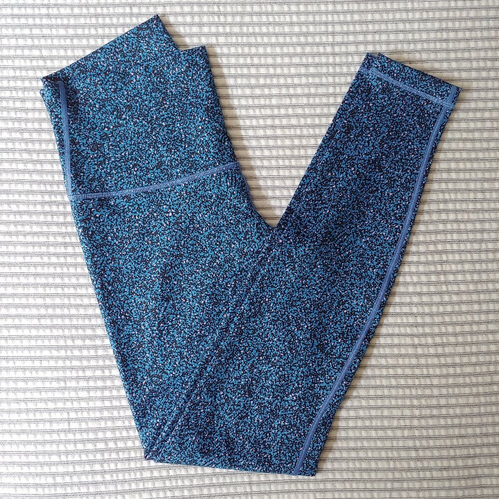 LULULEMON Wunder Under Hi-Rise Luxtreme Leggings Lunar Eclipse Royal Size 10 - Picture 2 of 9